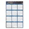 House of Doolittle 24 in. x 37 in. 12-Month (Jan-Dec 2026) Recycled Stargazer Laminated Wall Planner - White/Blue/Gold Sheets
